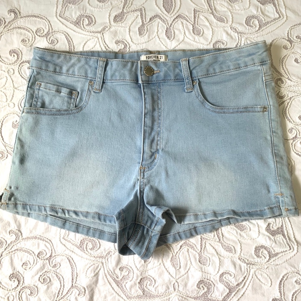 High Rise Jean Shorts